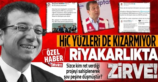 ’Ret’ verdikleri projeyi sahiplenmeye kalktılar!