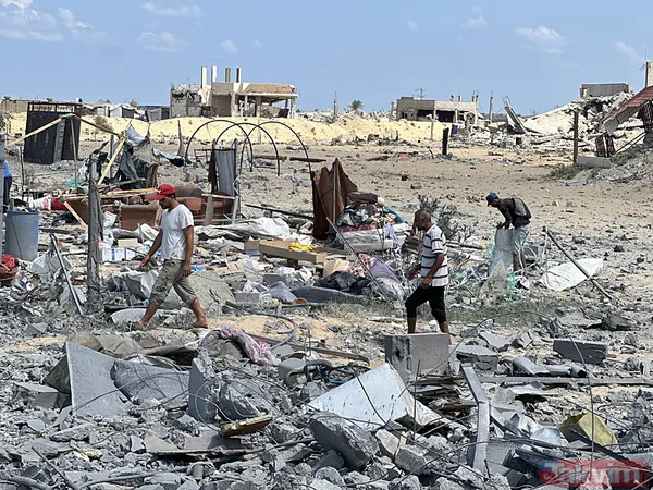 Han Yunus'tan geri acı kaldı! Soykırımcı İsrail Gazze'deki yıkımı böyle görüntülendi - 35