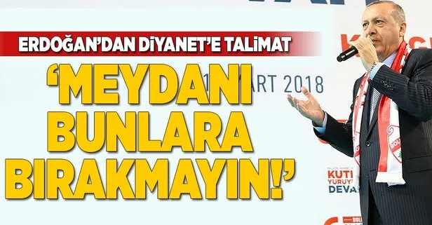 Erdoğan’dan Diyanet’e talimat