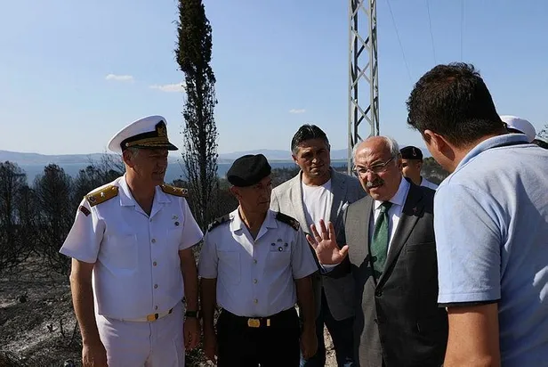 İzmir Aliağa ve Menderes'te çıkan orman yangınları kontrol altına alındı-11
