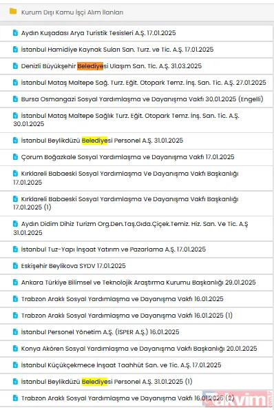 Sınav yok mülakat yok; Belediyelere tecrübeli, tecrübesiz işçi alımı yapılıyor - 8