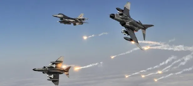 Türk jetleri hainlere bomba yağdırdı