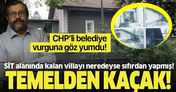 Sözcü gazetesi yazarı ve Oda TV’nin sahibi Soner Yalçın temelden kaçak kale yapmış!