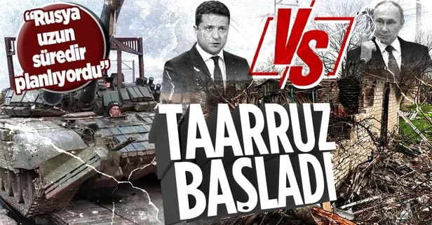 Ukrayna Devlet Başkanı Vladimir Zelenskiy duyurdu: Rusya uzun süredir hazırlandığı Donbas için savaşa başladı