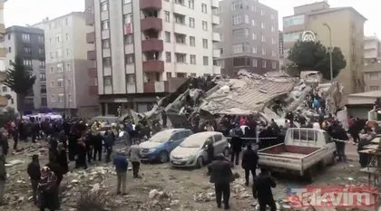 Kartal’da 7 katlı bina çöktü! Olay yerinden görüntüler feci