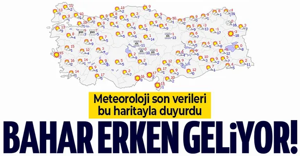 HAVA DURUMU | Meteoroloji açıkladı! Bahar erken geliyor... 21-25 Şubat 2021 son tahminler