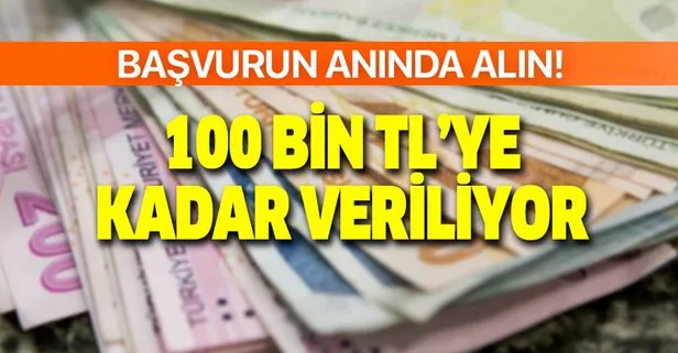 Tahsis parası ve ek masraf derdi yok! Başvuranın derhal hesabına yatıyor! 100 bin liraya varan cazip kredi müjdesi