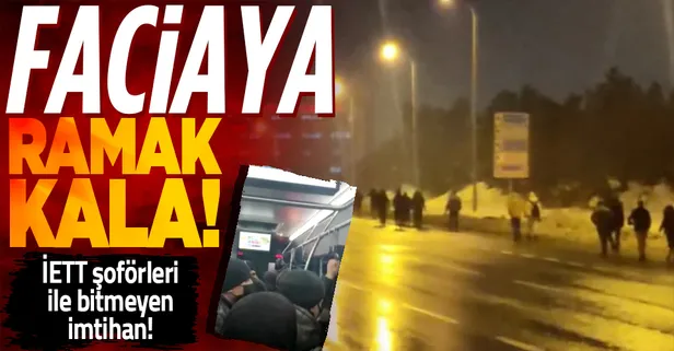 İstanbulluların İETT şoförleri ile bitmeyen imtihanı! 'Yol kapalı' diyerek yolcuları otoyolda indirdi!