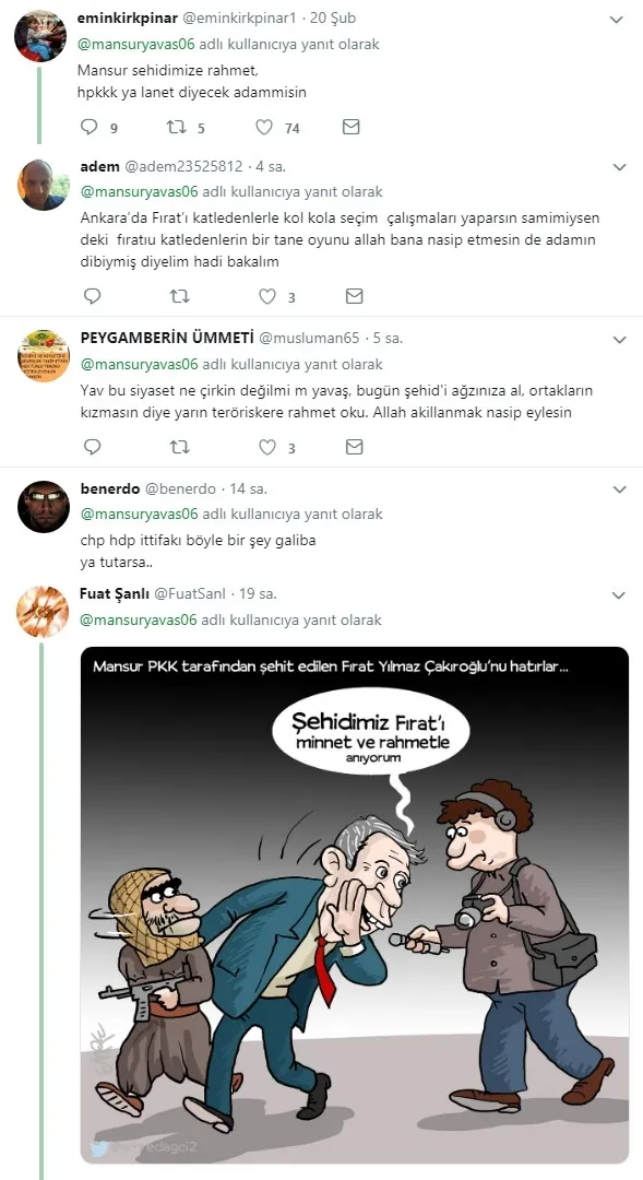 CHP-İYİ Parti-HDP ittifakının adayı Mansur Yavaş'ın 'Fırat Yılmaz Çakıroğlu' paylaşımı isyan ettirdi-2