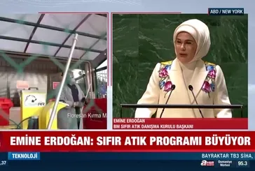 Emine Erdoğan BM'den dünyaya seslendi: Sıfır atık programı büyüyor