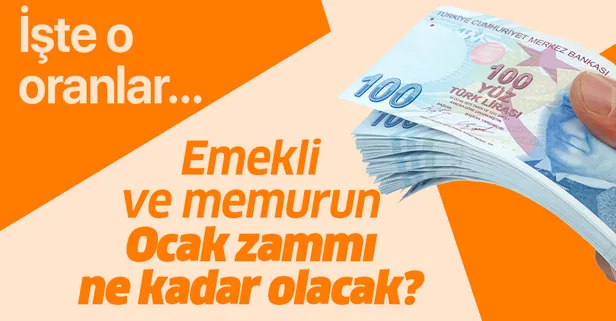 Emekli ve memur ocak zammı ne kadar olacak? Kim ne kadar maaş alacak? İşte o oranlar...
