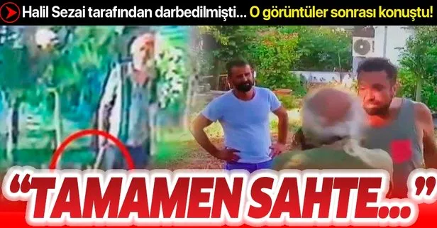 Halil Sezai’nin dövdüğü 67 yaşındaki Hüseyin Meriç’ten balta açıklaması: Tamamen sahte görüntüler