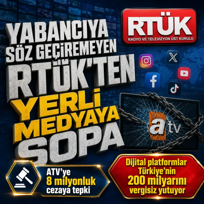 Tezelden RTÜKe tepki: Yabancıya söz geçiremeyen yerli medyaya ceza yağdırıyor