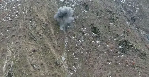 Bitlis’te araziye gizlenmiş halde ele geçirildi! Bölücü terör örgütü PKK’nın havan topu imha edildi
