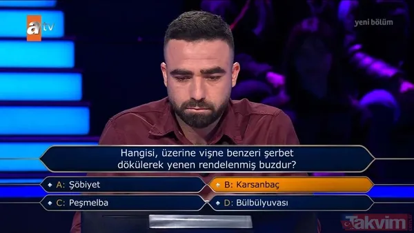 Kenan İmirzalıoğlu'nun sunduğu Kim Milyoner Olmak İster'de geceye damga vuran yarışmacı! Soruyu bilemeyince çekip gitti - 42
