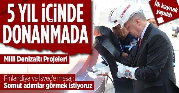 Başkan Erdoğan Milli Denizaltı Projeleri için tarih verdi: 5 yıl içerisinde donanmada!