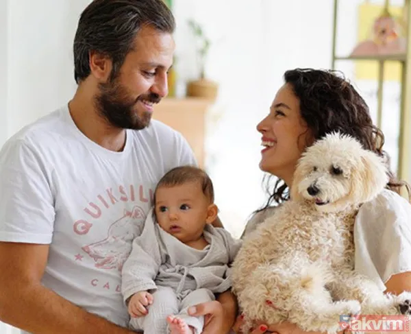 11 aylık bebeklerine bakın! Kuruluş Osman’ın yıldızı Burak Özçivit kural bozup paylaşmaya doyamadı: Oğlumla gezmeler! Fahriye Evcen de... - 18