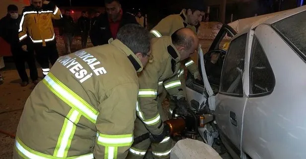 Kırıkkale’de meydana gelen trafik kazasında ekipler zamanla yarıştı!