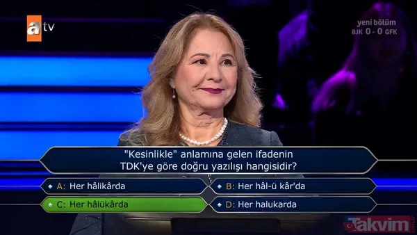 Kenan İmirzalıoğlu Kim Milyoner Olmak İster'de sordu: Dikkat çeken Cumhuriyet ve Atatürk sorusu - 20