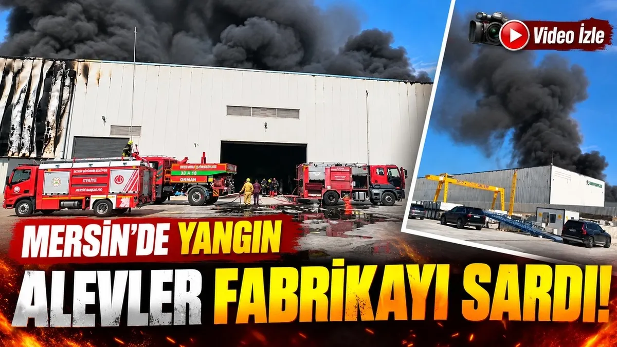 Mersin Akdeniz'de kimya fabrikasında korkutan yangın