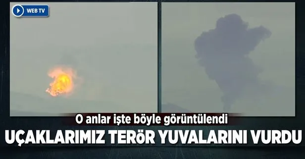 Türk savaş uçakları terör noktalarını vuruyor!
