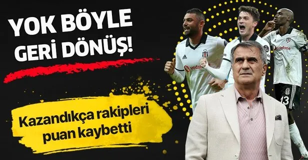 Yok böyle bir geri dönüş! Beşiktaş 6 haftada 13 puan geriden gelmeyi başardı