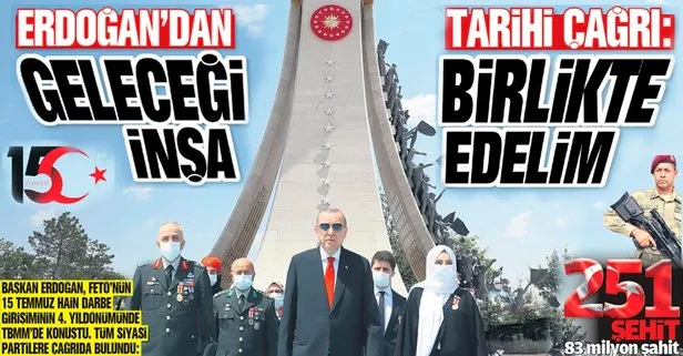 Başkan Recep Tayyip Erdoğan’dan tarihi çağrı: Geleceği birlikte inşa edelim