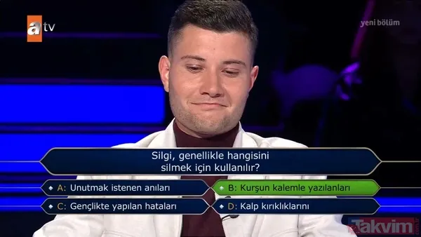 Kim Milyoner Olmak İster’de o soru yarışmacıyı yaktı! Oktay Kaynarca yarışmacıyı türküyle uğurladı! - 6