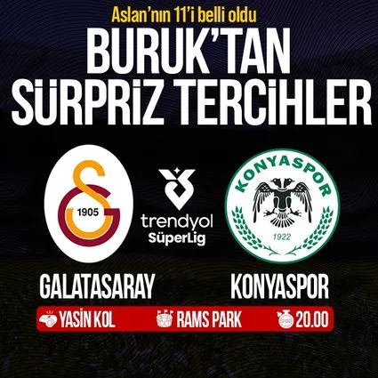 Galatasaray'ın ilk 11'i belli oldu!
