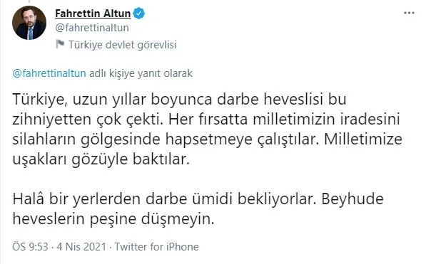 iletisim-baskani-fahrettin-altundan-darbe-imali-bildiriye-sahip-cikan-chp-ve-iyi-partili-isimlere-tepki-1617564701890.jpg İletişim Başkanı Fahrettin Altun'dan darbe imalı bildiriye sahip çıkan CHP ve İYİ Partili isimlere tepki!-4