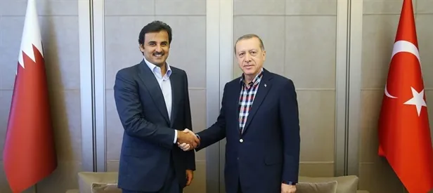 Cumhurbaşkanı Erdoğan Katar Emiri ile görüştü