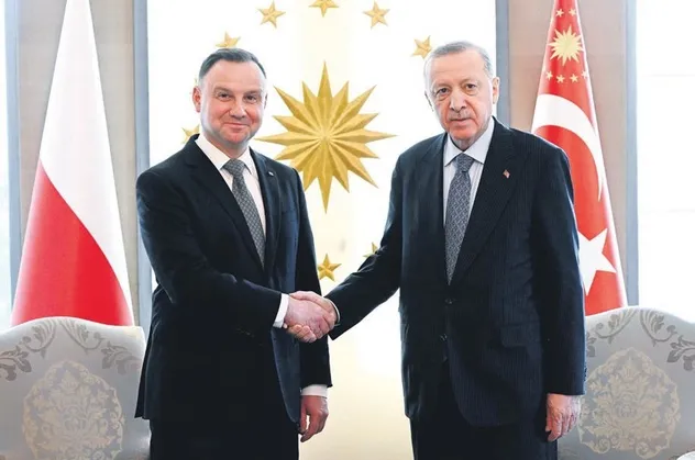 Başkan Recep Tayyip Erdoğan Polonya Cumhurbaşkanı Duda ile görüştü