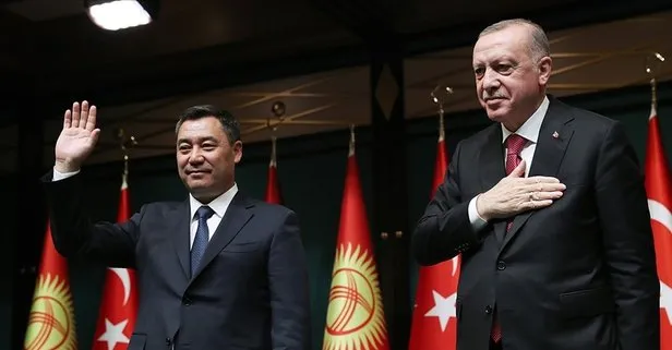 Son dakika! Başkan Erdoğan Kırgızistan Cumhurbaşkanı Sadır Caparov ile görüştü