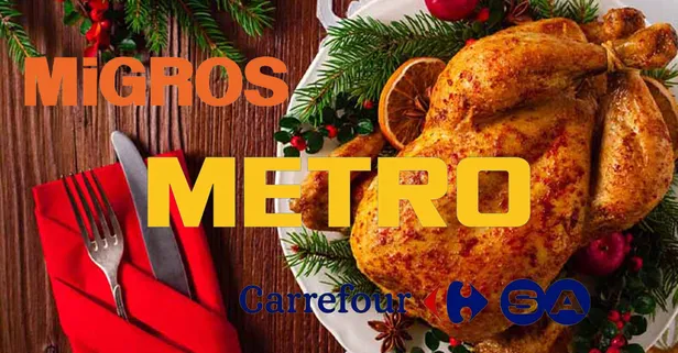 Canlı, pişmiş yılbaşı hindi fiyatları açıklandı! MARKET MARKET YILBAŞI HİNDİ FİYATLARI! Migros, CarrefourSa, Metro, A101...