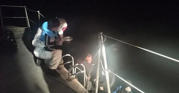 Muğla açıklarında mahsur kalan 14 sığınmacı kurtarıldı