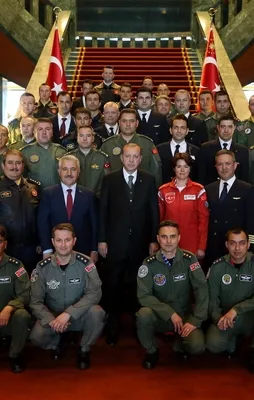 Cumhurbaşkanı Erdoğan, pilotları kabul etti
