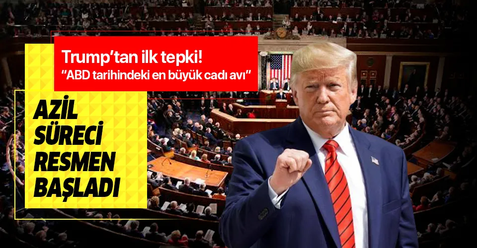 Son dakika: Temsilciler Meclisi onayladı! Trump'ın azil süreci resmen başladı...