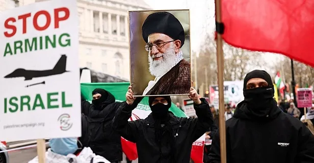 Londra'da İran protestosu: Trump'ın savaşını durdurun