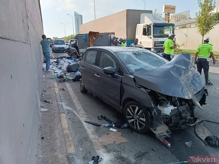 Gaziantep’te savaş gibi kaza: Ortalık karıştı