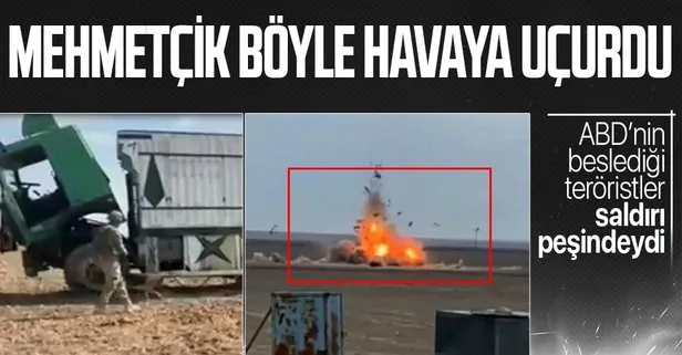 PKK/YPG’nin kalleş saldırı girişimi son anda engellendi! Suriye’de Mehmetçiğin durdurduğu patlayıcı yüklü araç imha edildi