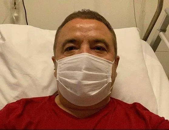 Başkan Böcek makineye bağlı