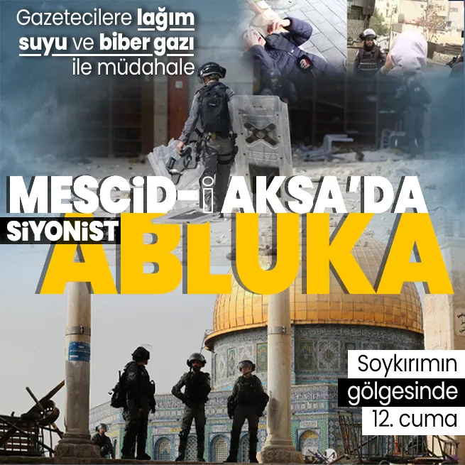 Kudüs’te terör devleti İsrail zulmü devam ediyor! Soykırımın gölgesinde 12 cuma! Müslümanlar Mescid-i Aksa’ya alınmadı