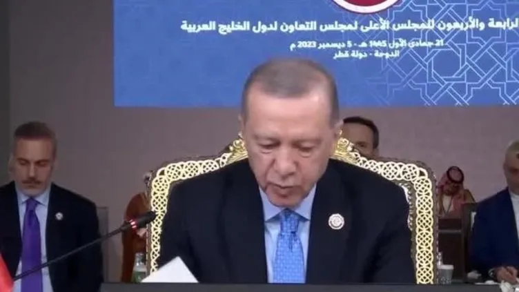 Başkan Erdoğan'dan Körfez İşbirliği Konseyi Zirvesi'nde önemli açıklamalar