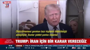 Trump'tan İran açıklaması - Video