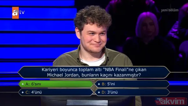 YKS 650'ncisi Efekan Değerli Kim Milyoner Olmak İster'de 500 Bin TL'lik soruyu açtı - 6