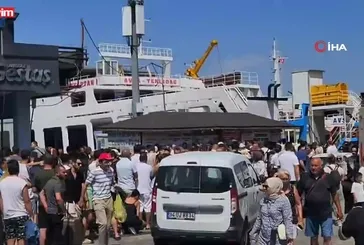 İzle: Erdek’te tatilci kuyruğu | Video