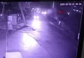 Sarıyer'de yolun çöktüğü anlar kamerada