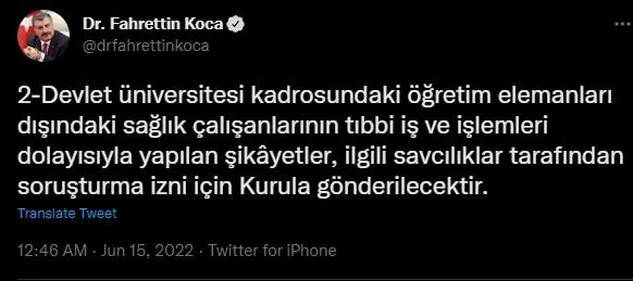 Sağlık Bakanı Fahrettin Koca'dan sağlık çalışanlarını ilgilendiren MALPRAKTİS açıklaması-5