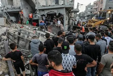 Filistin gösterisinde alçak saldırı!
