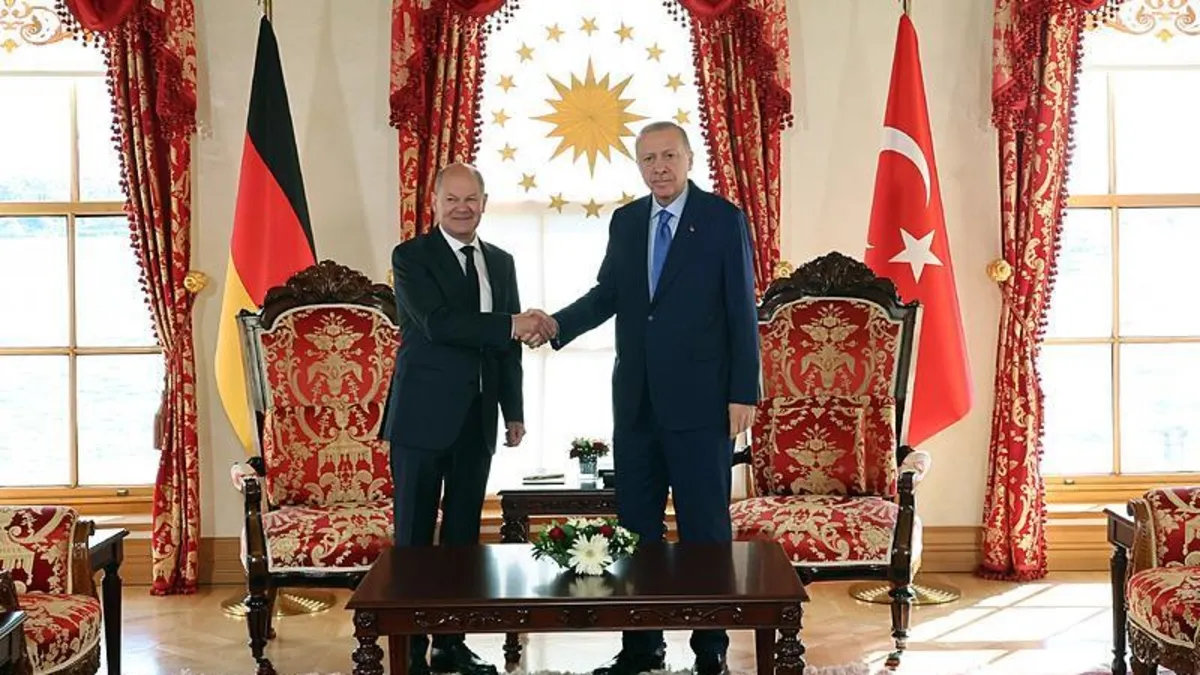 Erdoğan-Scholz zirvesi Almanya'da manşetlerde: Türkiye'ye Eurofighter'ları vermek istiyor